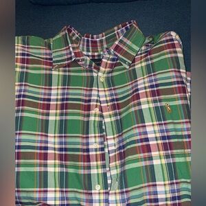 3XB Ralph Lauren multicolor plaid button up. Hardly worn.